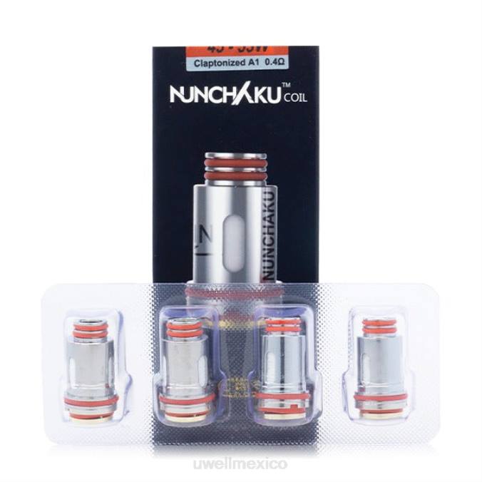 UWELL Monterrey - UWELL NUNCHAKU bobinas (paquete de 4) 0,4 ohmios T60T262