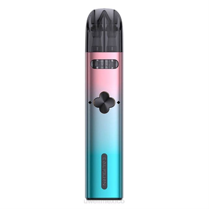 UWELL e cigarette - UWELL CALIBURN EXPLORER kit (sistema de cápsulas) rosa/cian T60T167